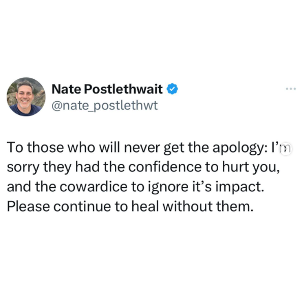 Breaking Free: Healing Without The Apology That Will Never Come
